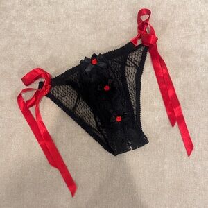 Agent Provocateur Black and Red Lace Panties